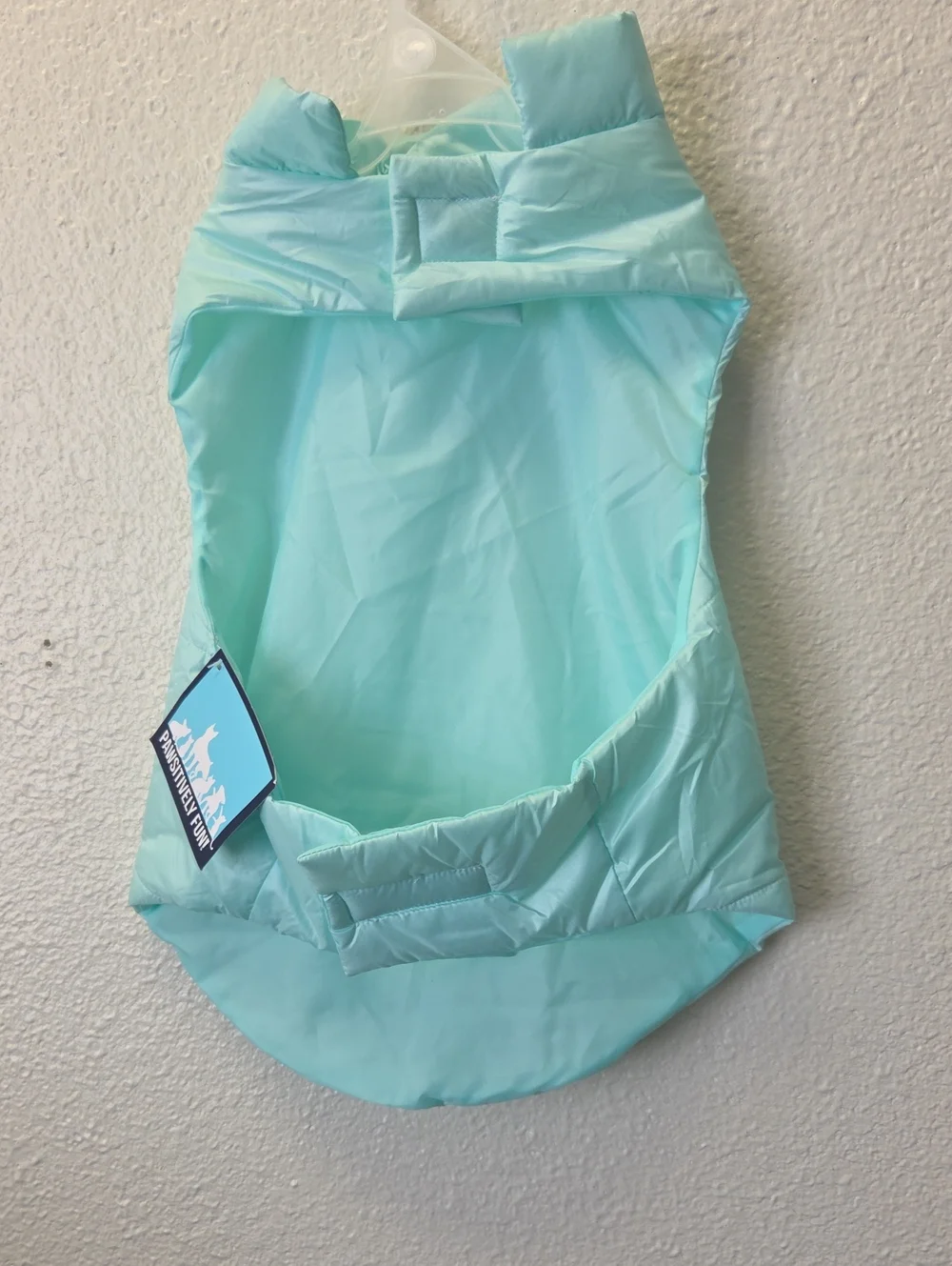 Light Blue Insulated Dog Puffer Coat - Brand Unspecified